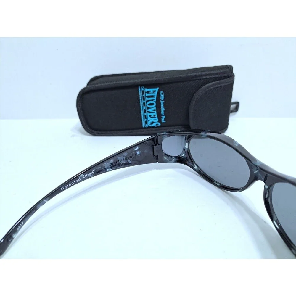 Jonathan Paul Fitovers Sunglasses Polarized UV400 Marbled Black Gray Aurora